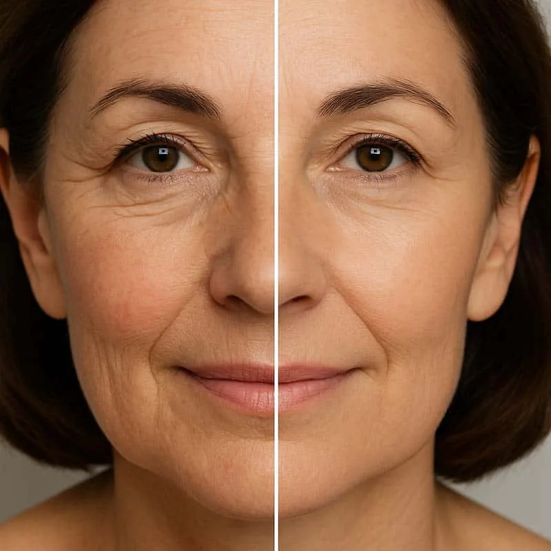 Lines and Wrinkles Skin Treatment - Before and After