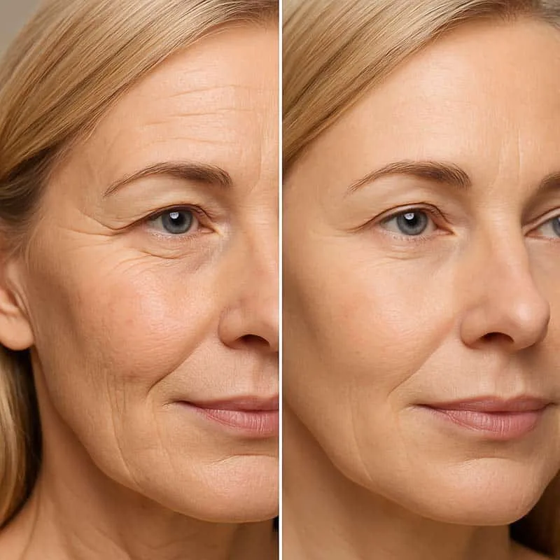 Lines and Wrinkles Skin Treatment - Before and After