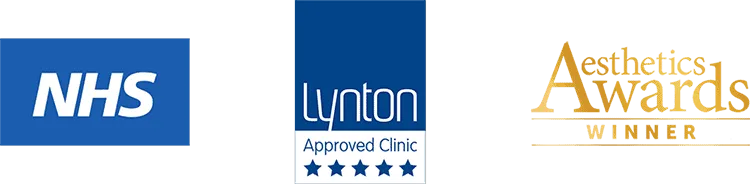 Awards, Lynton and NHS logos